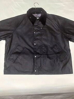 Barbour Black Plaid-Lined Jacket